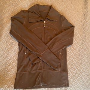 Brown Zip up lululemon jacket :)